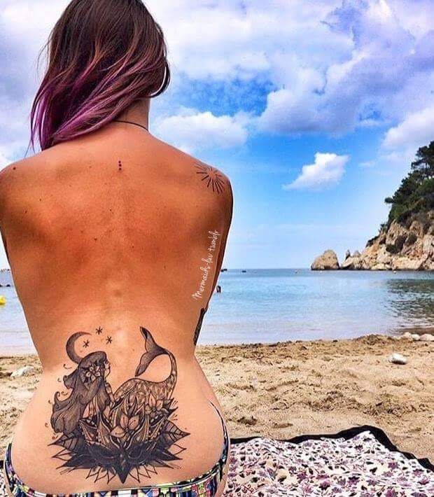 Татуировки для девушек в интересных местах фото